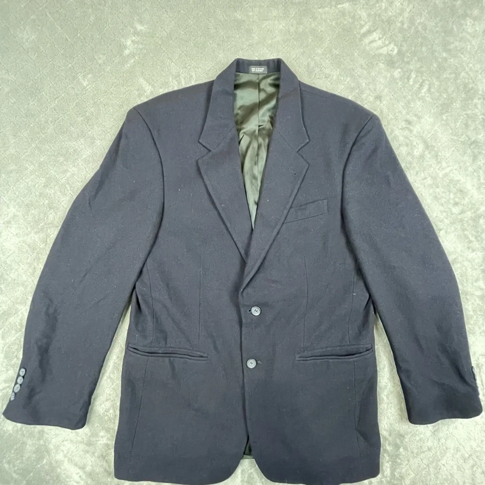 Oscar‎ de la Renta Men's Elegant Black Wool Blazer